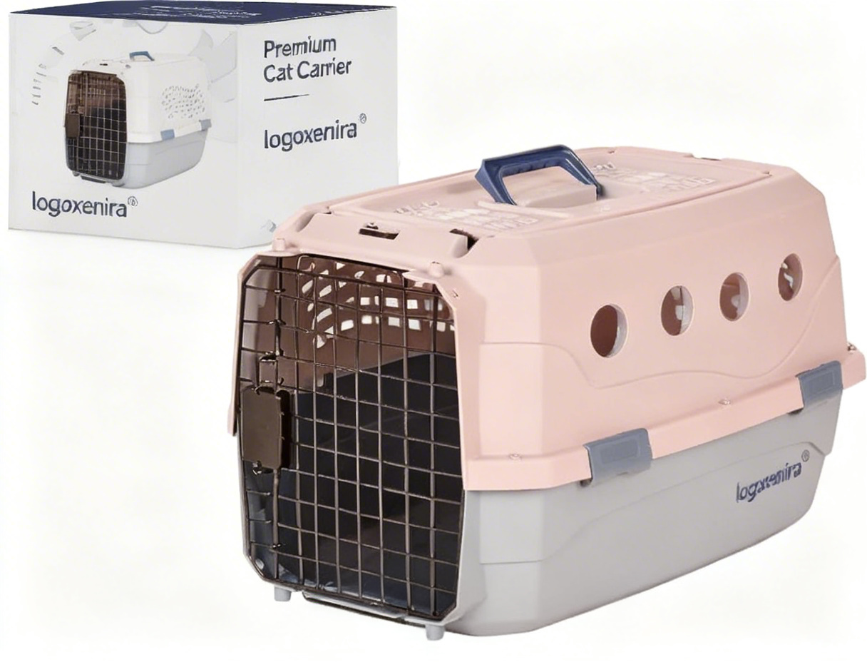 xenira® Cat Cosmic Escape Pod: Airline-Approved Carrier | Your Kitty’s Private Travel Castle for Adventures & Vet Visits